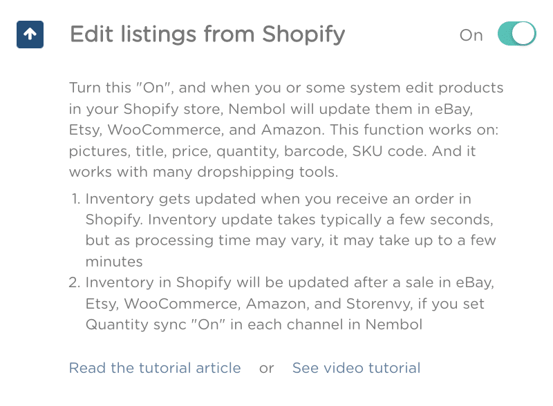 Edit your Shopify listing in a click