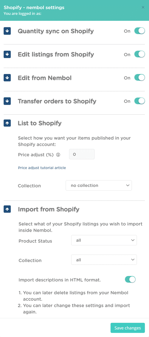 all shopify functions available in nembol for your multichannel business