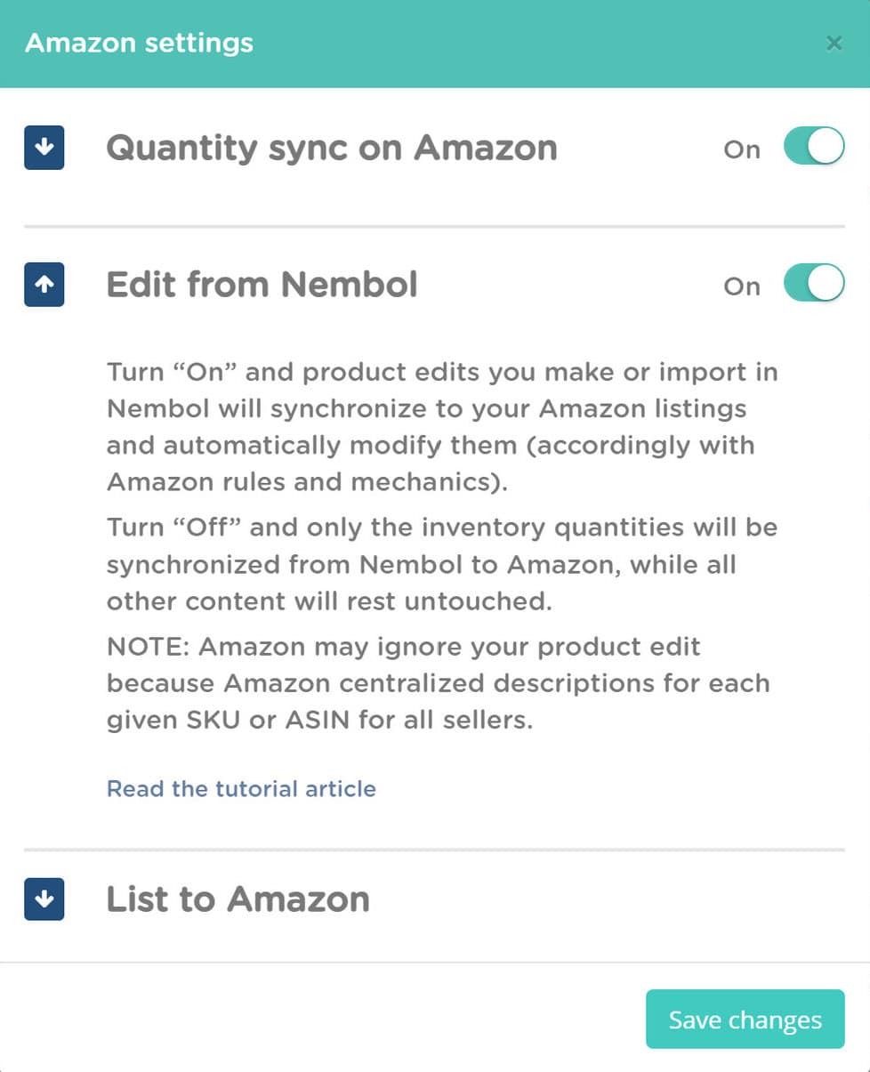 sync listing edits with nembol