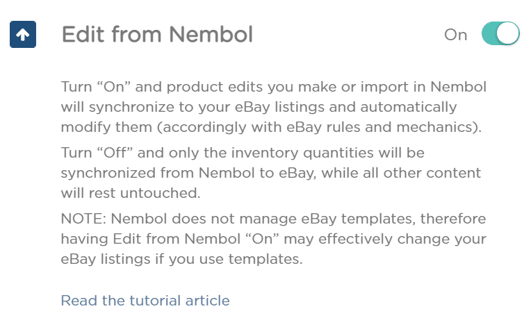 bulk edits from nembol to ebay